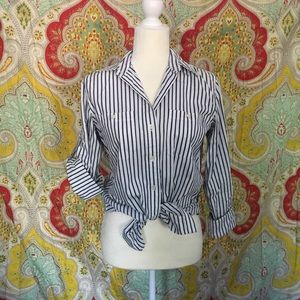 Pinstripe Polo Button Down - Ralph Lauren